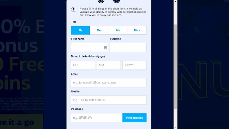 William Hill Sign Up