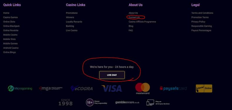 Jackpot City Customer Support