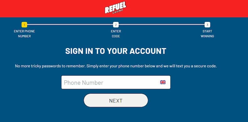 Refuel Casino Sign Up