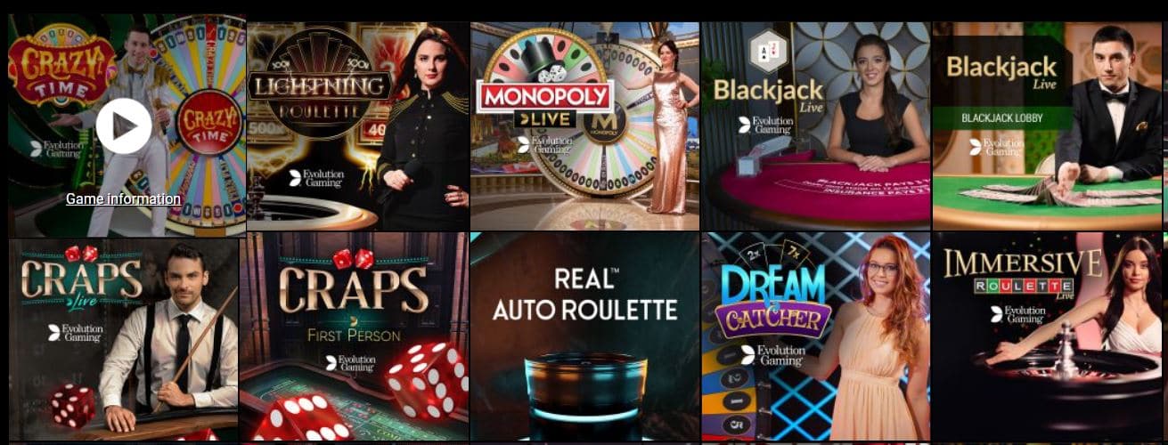 Voodoo Dreams Live Games
