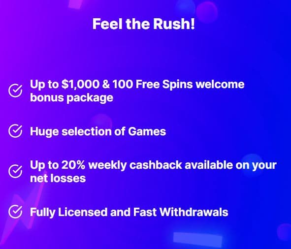 Megarush Casino Bonus